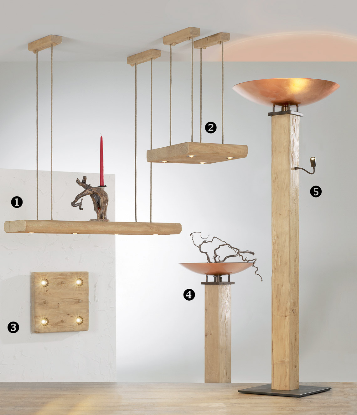 Lifestyle Holzlampen