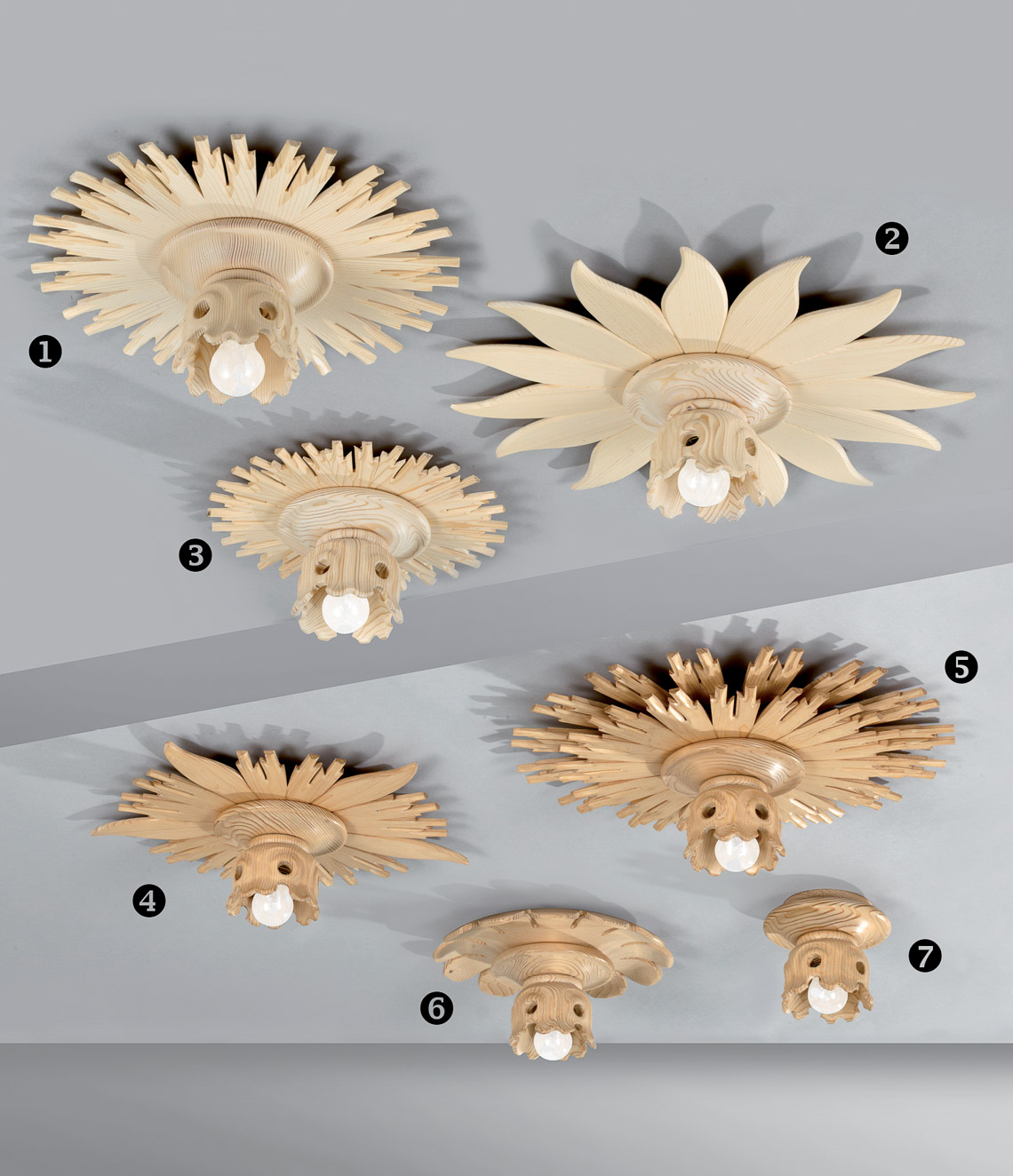 Holzlampen Stern