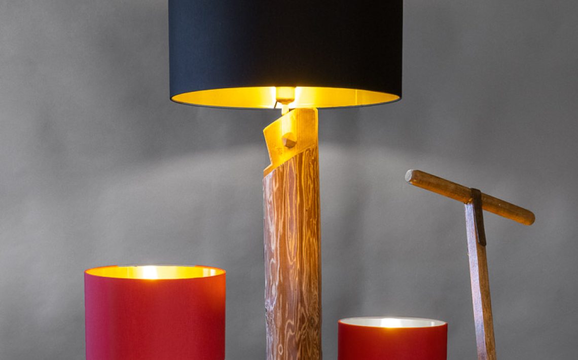 Holzlampen mit Altholz